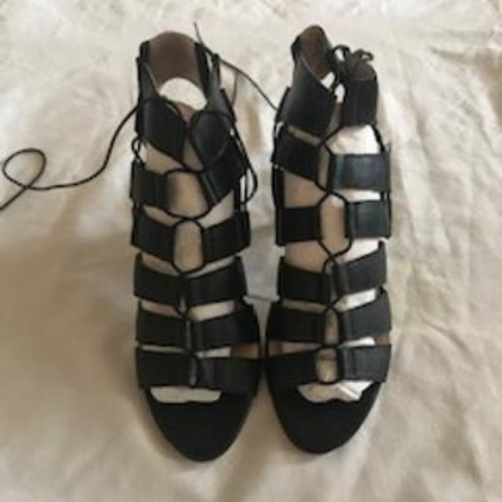 NWT Loeffler Randall Luiza Lace-Up Gladiator High Heel Sandals Size 8